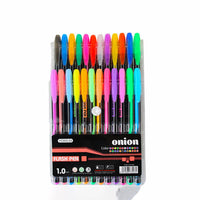 Set De Plumas De Gel 24 Colores Neón glitters tradicionales