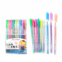 BLISTER 9 COLORES PLUMA TINTA NEON
