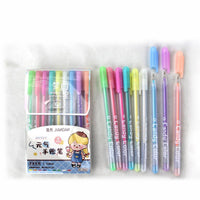 BLISTER 9 COLORES PLUMA TINTA NEON