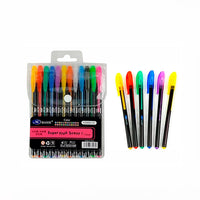 Set De Plumas De Gel 24 Colores Neón glitters tradicionales