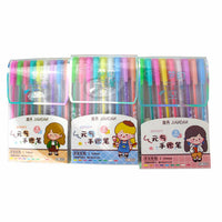 BLISTER 9 COLORES PLUMA TINTA NEON