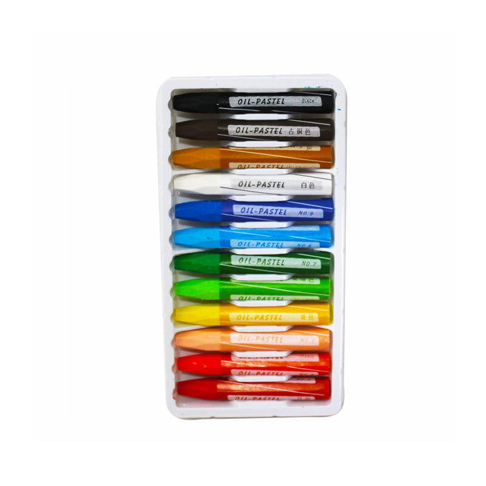 CRAYONES DE ACEITE12PZ COLORES PASTEL