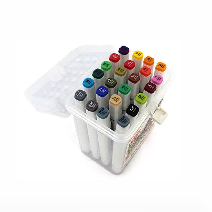 ESTUCHE 24 COLORES PLUMON ARTISTICO PREMIUM DOBLE PUNTA