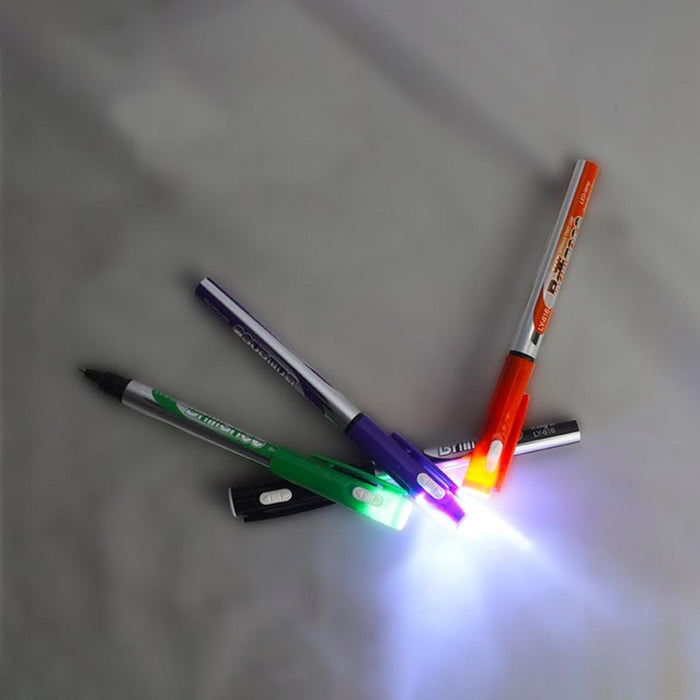 PLUMA CON LUZ LED, CON 12 PZS